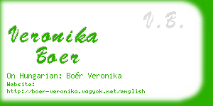 veronika boer business card